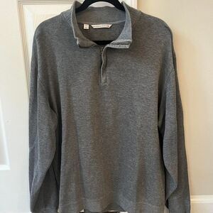 Cutter & Buck Classic Grey Quarter-Zip Pullover Sweater Casual‎ Long Sleeve XL